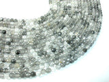 Gray Quartz Beads, 6mm Faceted Round Beads-Gems: Round & Faceted-BeadDirect