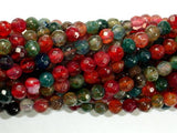 Agate Beads, Multicolor, 4mm Faceted Round,14.5 Inch-Agate: Round & Faceted-BeadDirect