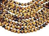 Tiger Eye, 14mm Round Beads-Gems: Round & Faceted-BeadDirect