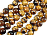 Tiger Eye, 14mm Round Beads-Gems: Round & Faceted-BeadDirect