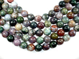 Indian Agate Beads, Fancy Jasper Beads, 18mm Round Beads-Gems: Round & Faceted-BeadDirect