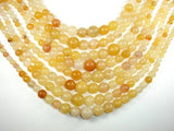 Yellow Jade Beads, 6mm - 14mm Graduated Round Beads, 18 Inch-Gems: Round & Faceted-BeadDirect