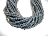 Gray Agate Beads, 6mm Round Beads-Gems: Round & Faceted-BeadDirect