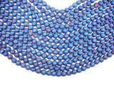 Druzy Agate Beads, Blue Geode Beads, 8mm Round-Agate: Round & Faceted-BeadDirect