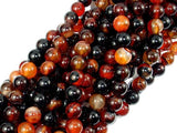 Sardonyx Agate Beads, 8mm Round Beads-Gems: Round & Faceted-BeadDirect