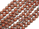 Red Sesame Jasper Beads, 8mm Round Beads-Gems: Round & Faceted-BeadDirect