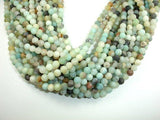 Matte Amazonite Beads, 6mm Round Beads-Gems: Round & Faceted-BeadDirect