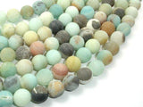 Matte Amazonite Beads, 10mm Round Beads-Gems: Round & Faceted-BeadDirect