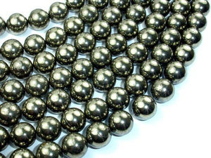 Pyrite Beads, 12mm Round Beads-Gems: Round & Faceted-BeadDirect