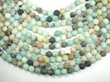 Matte Amazonite Beads, 10mm Round Beads-Gems: Round & Faceted-BeadDirect