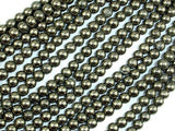 Pyrite Beads, 4mm Round Beads-Gems: Round & Faceted-BeadDirect