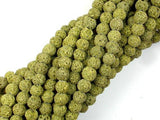 Peridot color Lava Beads, 6mm-Gems: Round & Faceted-BeadDirect