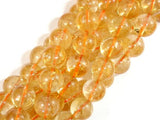 Genuine Citrine Beads, 9.3mm Round Beads-Gems: Round & Faceted-BeadDirect