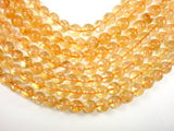 Genuine Citrine Beads, 9.3mm Round Beads-Gems: Round & Faceted-BeadDirect