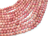 Rhodonite Beads, Round, 6mm (6.7mm)-Gems: Round & Faceted-BeadDirect