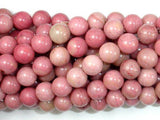 Rhodonite Beads, 8mm, Round Beads-Gems: Round & Faceted-BeadDirect