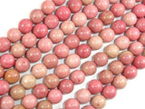 Rhodonite Beads, 8mm, Round Beads-Gems: Round & Faceted-BeadDirect