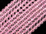 Rose Quartz, 6mm Faceted Round Beads-Gems: Round & Faceted-BeadDirect