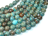 Blue Calsilica Jasper, 12mm Round Beads-Gems: Round & Faceted-BeadDirect