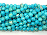 Blue Impression Jasper, 6mm(6.5mm) Round Beads-Gems: Round & Faceted-BeadDirect