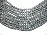 Matte Black Labradorite Beads, Larvikite, 8mm Round Beads-Gems: Round & Faceted-BeadDirect