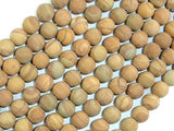 Matte Wood Jasper Beads, Round, 8mm-Gems: Round & Faceted-BeadDirect