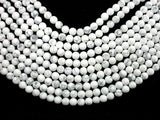 Matte White Howlite, 8mm Round Beads-Gems: Round & Faceted-BeadDirect