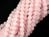 Matte Rose Quartz Beads, 6mm, Round beads-Gems: Round & Faceted-BeadDirect