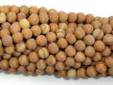 Matte Wood Jasper Beads, Round, 6mm-Gems: Round & Faceted-BeadDirect