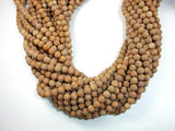 Matte Wood Jasper Beads, Round, 6mm-Gems: Round & Faceted-BeadDirect