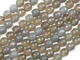 Gray Agate Beads, 8mm Faceted Round Beads-Gems: Round & Faceted-BeadDirect