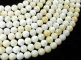 Tridacna Shell, 8mm Round Beads-Gems: Round & Faceted-BeadDirect