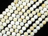 Tridacna Shell, 8mm Round Beads-Gems: Round & Faceted-BeadDirect