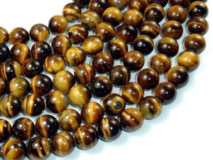 Tiger Eye, 12mm Round Beads-Gems: Round & Faceted-BeadDirect