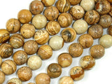 Picture Jasper, 12mm, Round Beads-Gems: Round & Faceted-BeadDirect