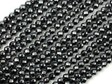Hematite, 4mm Faceted Round Beads-Gems: Round & Faceted-BeadDirect