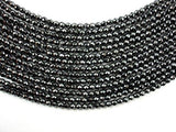 Hematite, 4mm Faceted Round Beads-Gems: Round & Faceted-BeadDirect