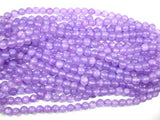 Dyed Jade- Lavender, 8mm Round Beads-Gems: Round & Faceted-BeadDirect