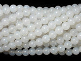 White Agate, 6mm (6.3 mm) Round Beads-Agate: Round & Faceted-BeadDirect