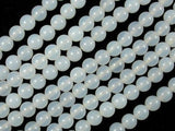 White Agate, 6mm (6.3 mm) Round Beads-Agate: Round & Faceted-BeadDirect