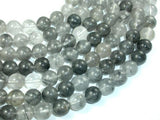 Gray Quartz, 10mm, Round Beads-Gems: Round & Faceted-BeadDirect