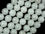 White Jade, 14mm Round Beads-Gems: Round & Faceted-BeadDirect