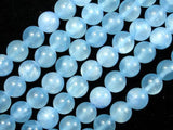 Dyed Jade, Light Blue, 10mm Round Beads-Gems: Round & Faceted-BeadDirect