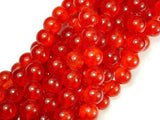 Dyed Jade-Orange Red, 10mm Round Beads-Gems: Round & Faceted-BeadDirect