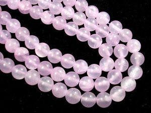 Dyed Jade, Light Pink, 10mm Round Beads-Gems: Round & Faceted-BeadDirect