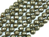 Pyrite Beads, Faceted Round, 10mm-Gems: Round & Faceted-BeadDirect