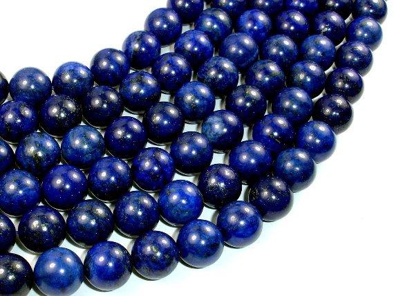 Lapis Lazuli, 12mm, Round Beads-Gems: Round & Faceted-BeadDirect