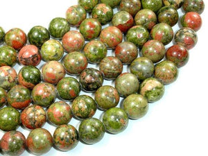 Unakite Beads, 12mm Round Beads-Gems: Round & Faceted-BeadDirect