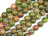 Unakite Beads, 12mm Round Beads-Gems: Round & Faceted-BeadDirect