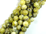 Yellow Turquoise Beads, 12mm Round Beads, 14.5 Inch-Gems: Round & Faceted-BeadDirect